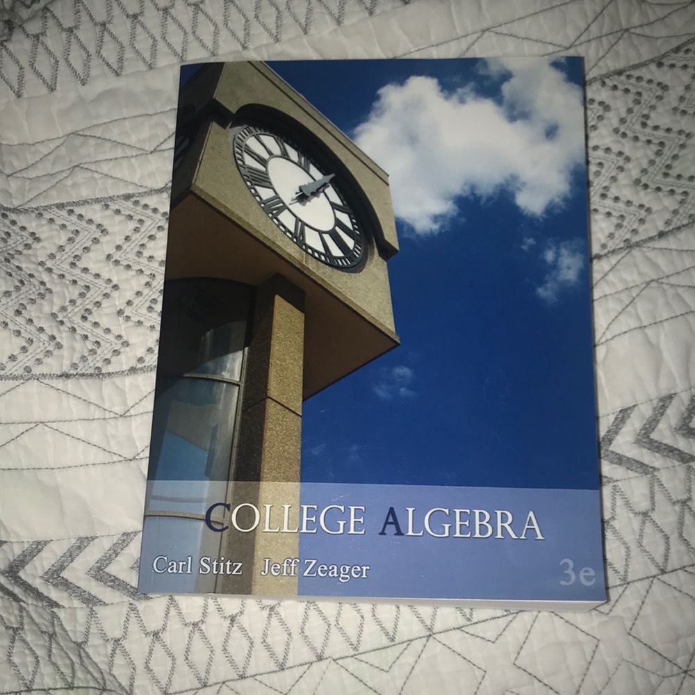 College algebra textbook